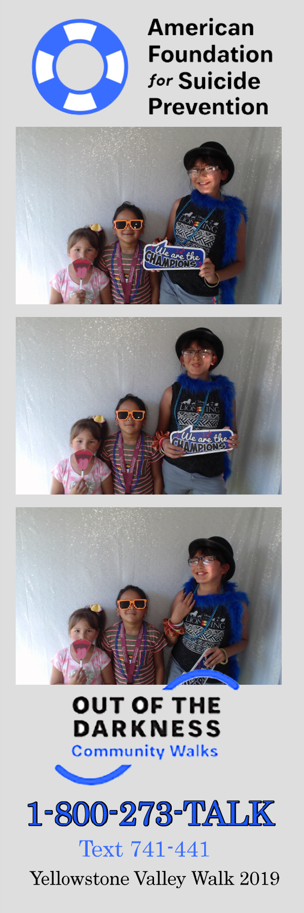 Out of the Darkness Walk 2019 | View more photos from the event at gallery.photoboothbillings.com/u/PhotoBoothBillings/Out-of-the-Darkness-Walk-2019